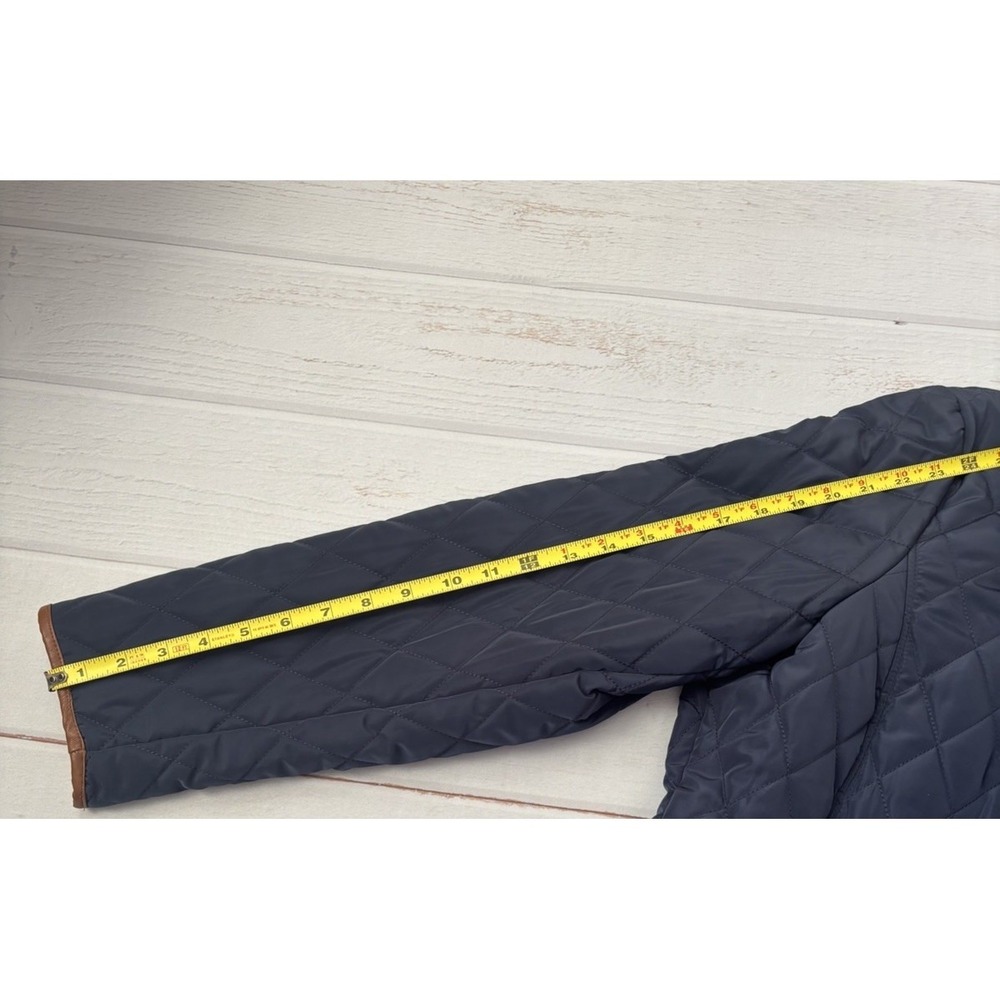 Michael Kors Navy Quilted Jacket With Trim Size Medium, New - Picture 6 of 6